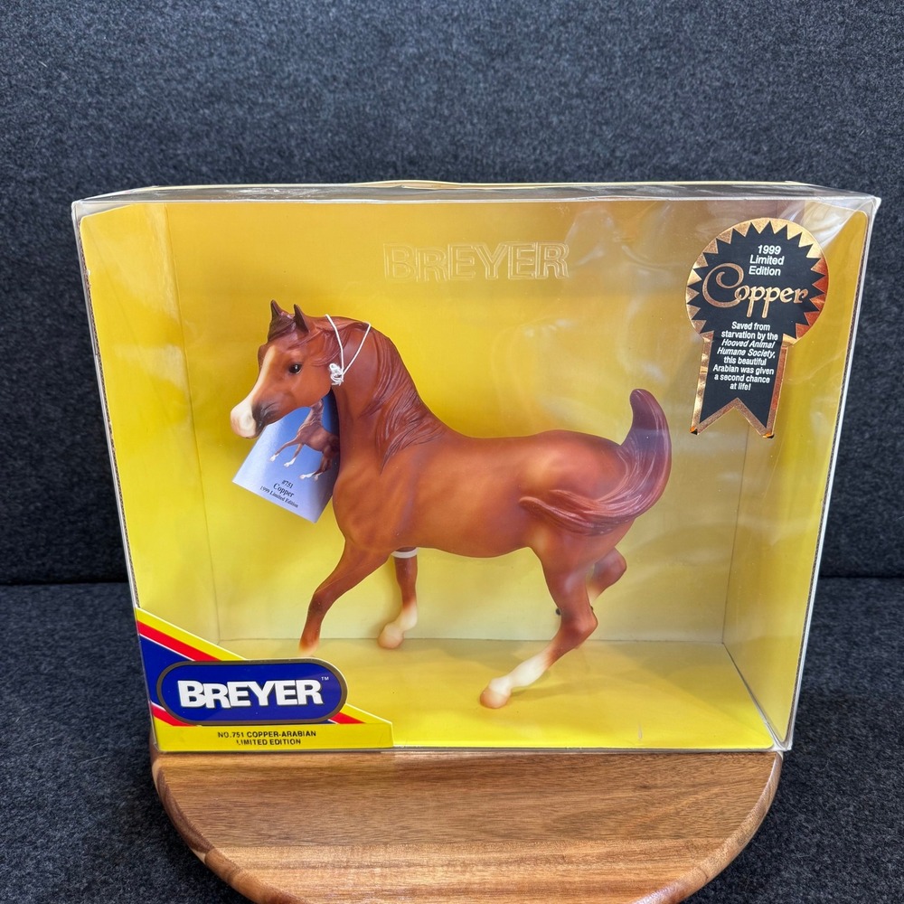 Breyer No 751 Copper Arabian 1999 Limited Edition Model Horse New In Box